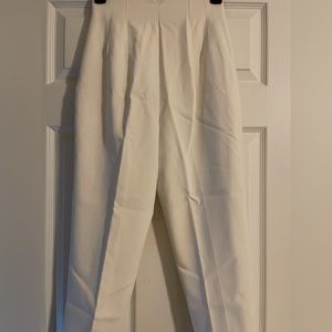 ZARA tapered dress pants, white, XS